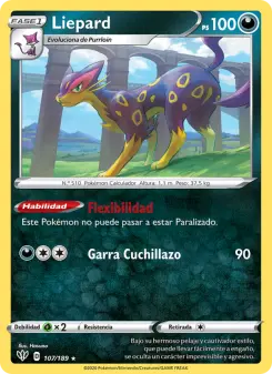 Liepard, Oscuridad Incandescente Nº 107 Normal