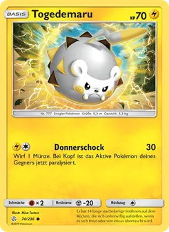 Togedemaru, Welten im Wandel No. 74 Normal