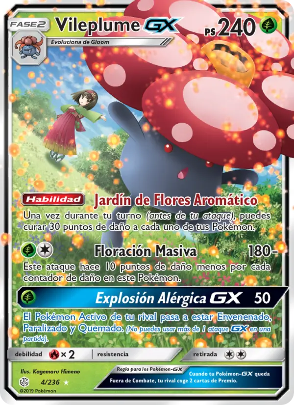 Vileplume GX, Eclipse Cósmico Nº 4