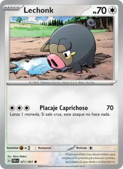 Lechonk, Destinos de Paldea No. 071 Normal