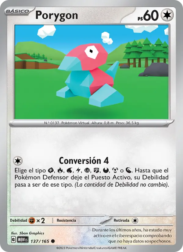 Porygon, 151 Nº 137