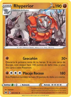 Rhyperior, Origen Perdido Nº 091 Normal