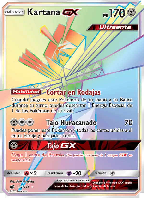 Kartana GX, Invasión Carmesí No. 117