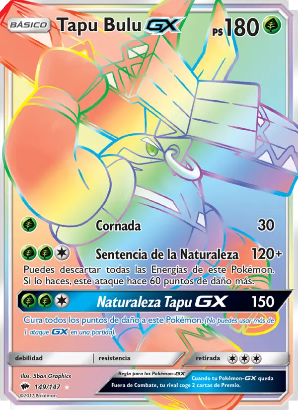 Tapu Bulu GX, Sombras Ardientes Nº 149