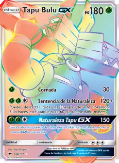 Tapu Bulu GX, Sombras Ardientes No. 149 Holo