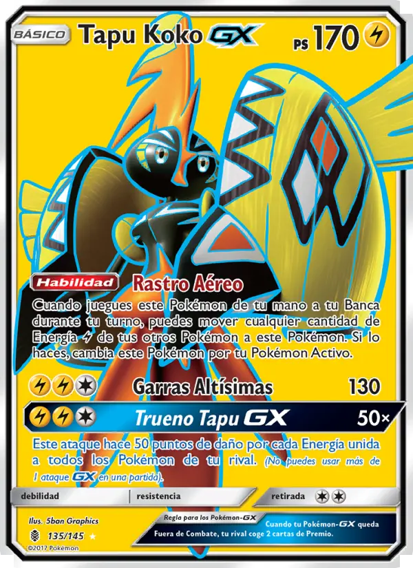 Tapu Koko GX, Albor de Guadianes No. 135