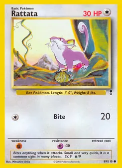 Rattata, Legendary Collection Nº 89 Normal