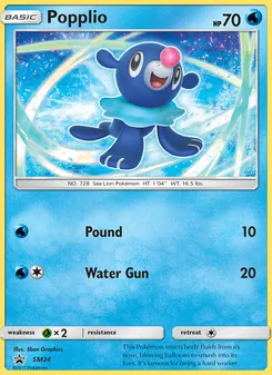 Popplio, SM Black Star Promos No. SM24 Normal