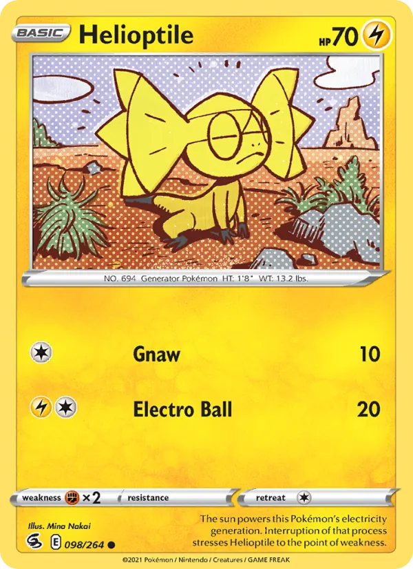 Helioptile, Fusion Strike Nº 98