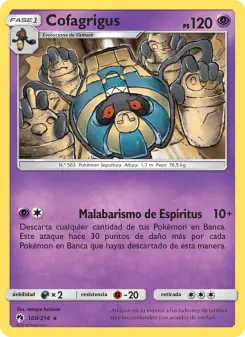 Cofagrigus, Truenos Perdidos No. 100 Normal