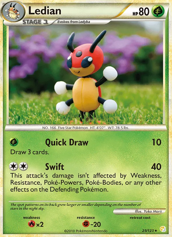 Ledian, HeartGold SoulSilver Nº 25