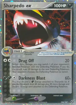 Sharpedo ex, Deoxys Nº 104 Holo