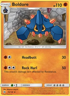 Boldore, Sun & Moon Nº 70 Normal