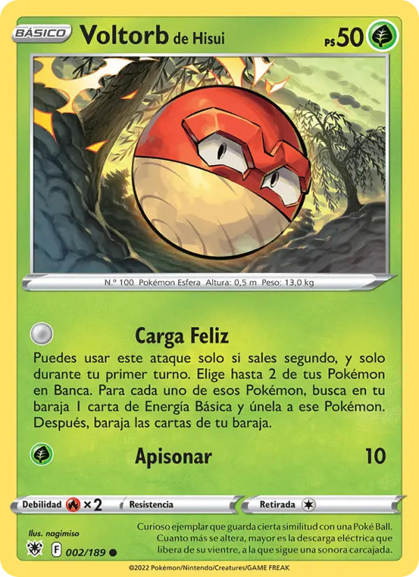 Voltorb de Hisui, Resplandor Astral Nº 002
