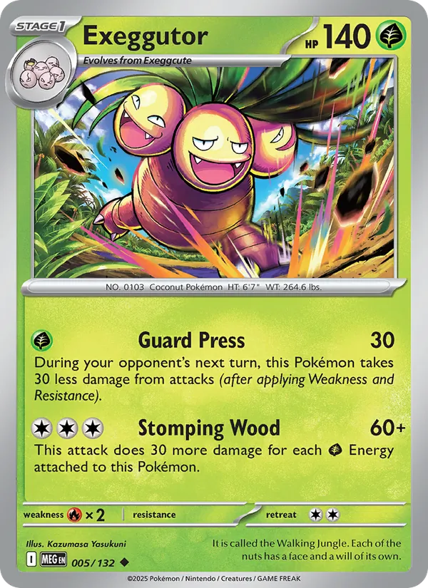 Exeggutor, Mega Evolution Nº 005