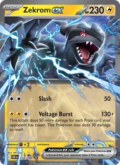 Zekrom ex, Black Bolt No. 034 Holo