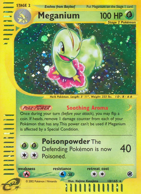 Meganium, Expedition Base Set Nº 18
