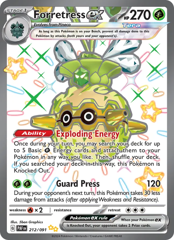 Forretress ex, Paldean Fates Nº 212