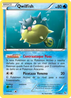 Qwilfish, Destellos de Fuego No. 21 Normal