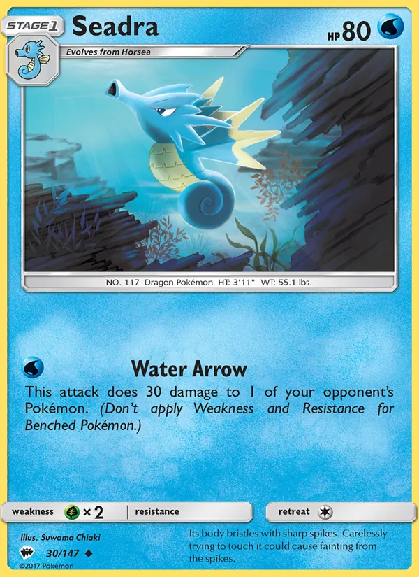 Seadra, Burning Shadows Nº 30