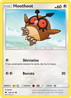Hoothoot, Ombre Infuocate No. 106