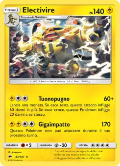 Electivire, Ombre Infuocate Nº 43 Normal