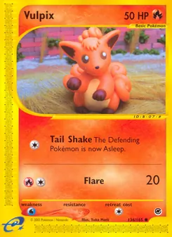 Vulpix, Expedition Base Set No. 136 Normal