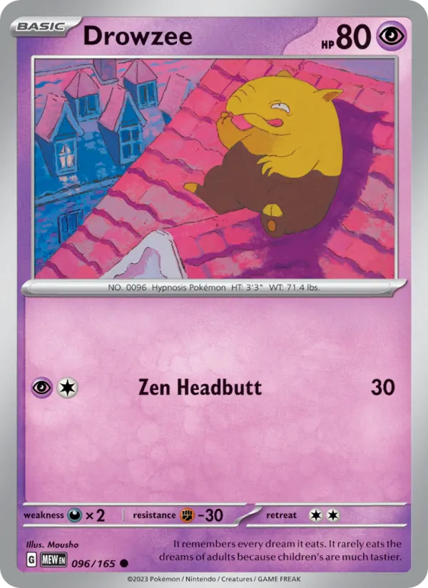 Drowzee, 151 No. 096