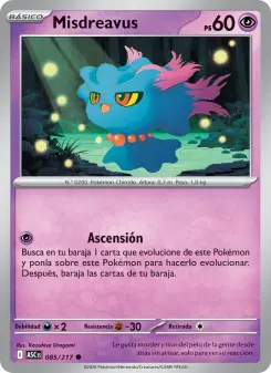 Misdreavus, Héroes Ascendentes No. 085 Normal