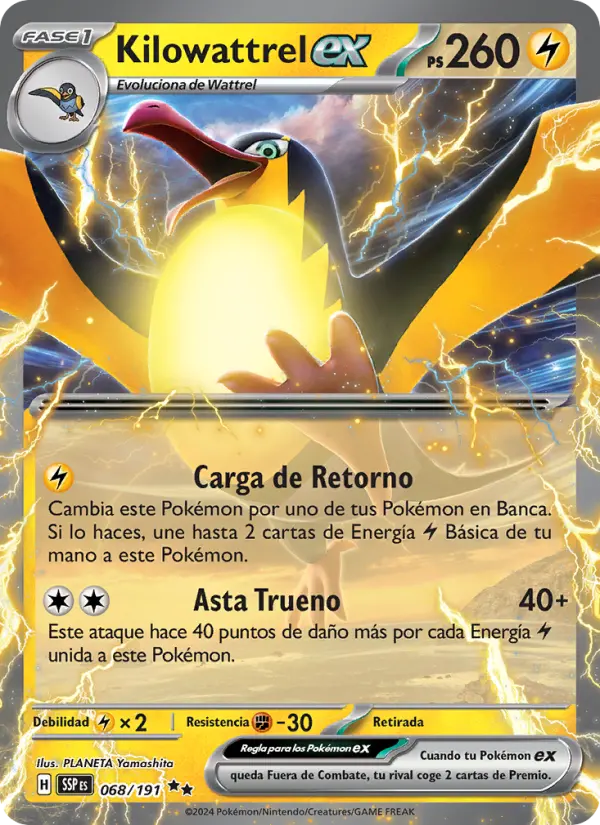 Kilowattrel ex, Chispas Fulgurantes No. 068
