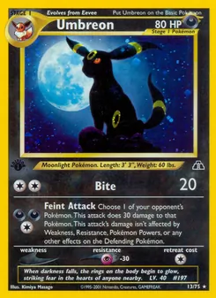 Umbreon, Neo Discovery No. 13 Holo