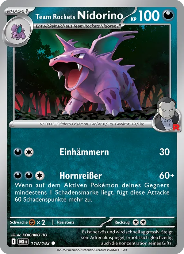 Team Rockets Nidorino, Ewige Rivalen Nº 118