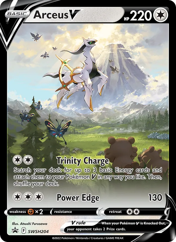 Arceus V, SWSH Black Star Promos Nº SWSH204