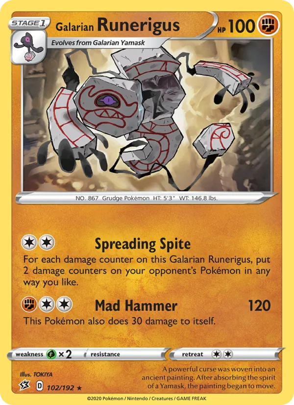 Galarian Runerigus, Rebel Clash No. 102