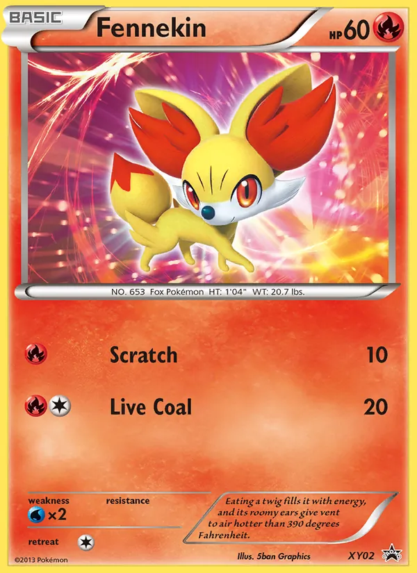 Fennekin, XY Black Star Promos No. XY02