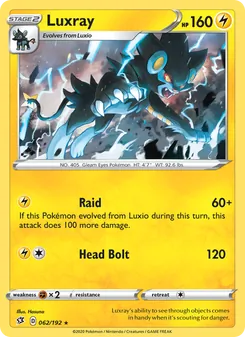 Luxray, Rebel Clash No. 62 Holo