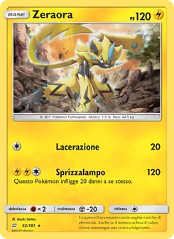 Zeraora, Gioco di Squadra Nº 52 Normal