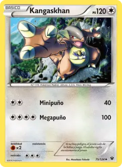 Kangaskhan, Destinos Enfrentados No. 75 Normal