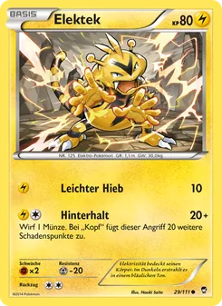 Elektek, Fliegende Fäuste No. 29 Normal
