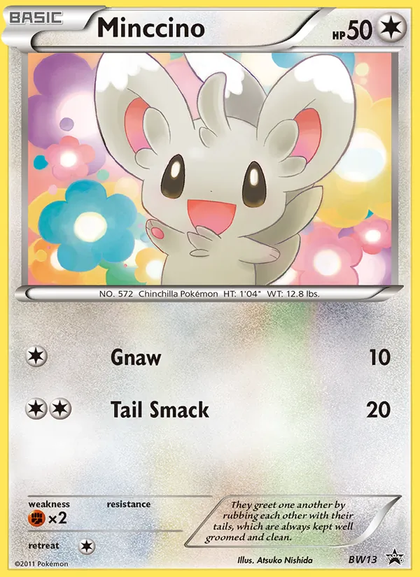 Minccino, BW Black Star Promos Nº BW13