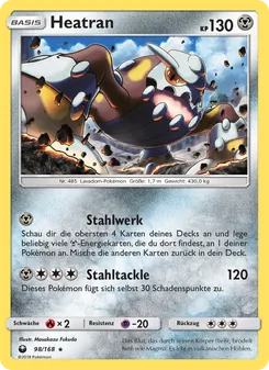Heatran, Sturm Am Firmament No. 98 Normal