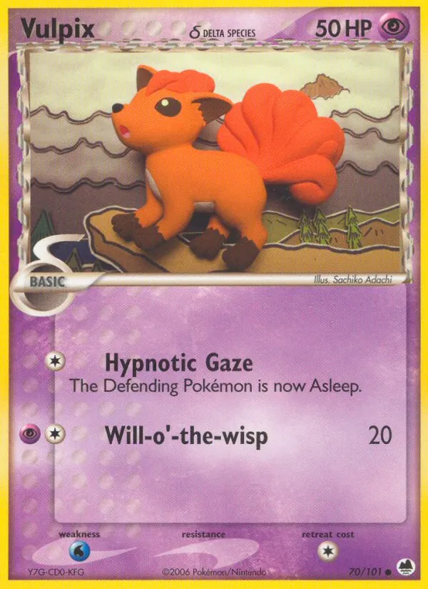 Vulpix δ, Dragon Frontiers No. 70
