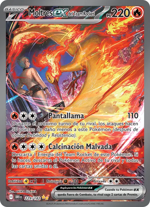 Moltres ex del Team Rocket, Rivales Predestinados Nº 229