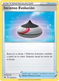 Incienso Evolución, Espada y Escudo Nº 163 Normal