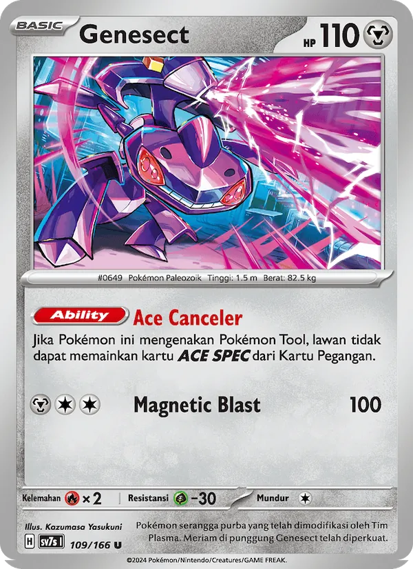 Genesect, Bimbingan Rasi Nº 109