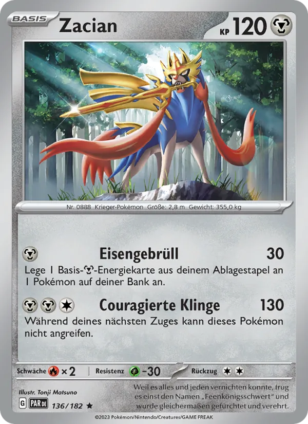 Zacian, Paradoxrift No. 136