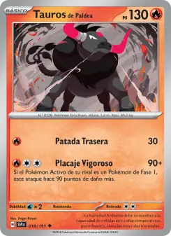Tauros de Paldea, Chispas Fulgurantes No. 018 Normal