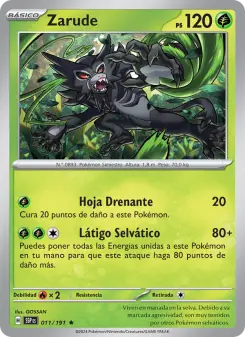 Zarude, Chispas Fulgurantes No. 011 Holo
