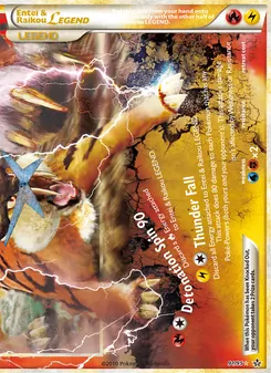 Entei & Raikou LEGEND, Unleashed No. 91 Holo