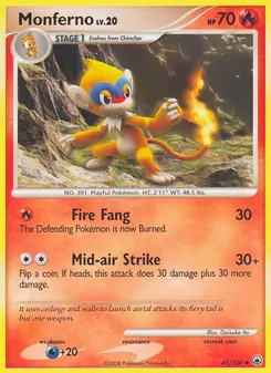 Monferno, Majestic Dawn Nº 41 Normal